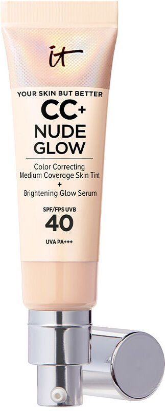 IT Cosmetics CC+ Nude Glow lightweight foundation + glow serum SPF40 #light