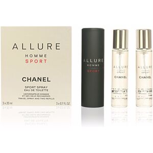 Chanel Allure Homme Sport travel spray and two refills 3 x 20 ml