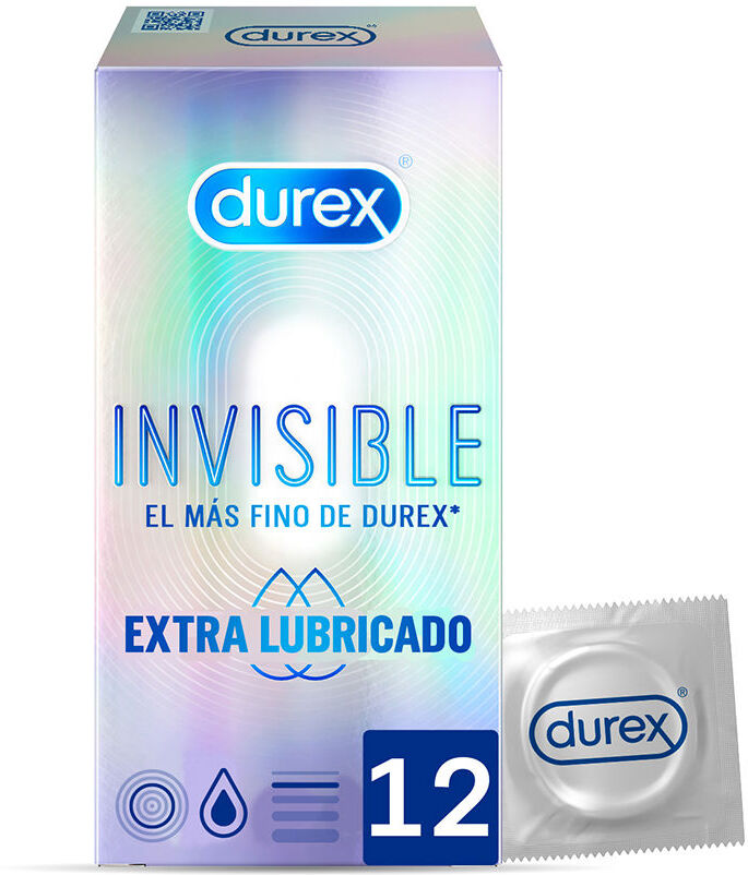 Durex Invisible extra lubricated condoms 12 u