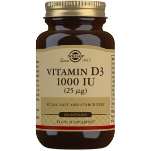 Solgar Vitamina D3 1000 Ui 25 µg cápsulas blandas 100 u