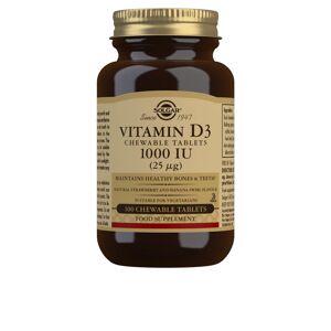 Solgar Vitamina D3 1000 Iu 25 µg comprimidos masticables 100 u
