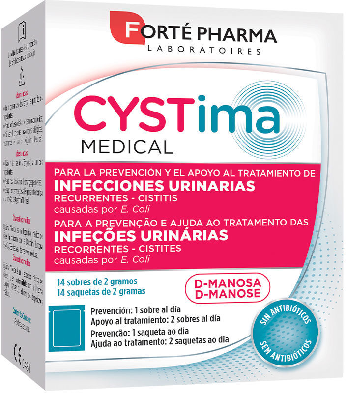 Forté Pharma Cystima Medical urinary tract infections sachets 14 units