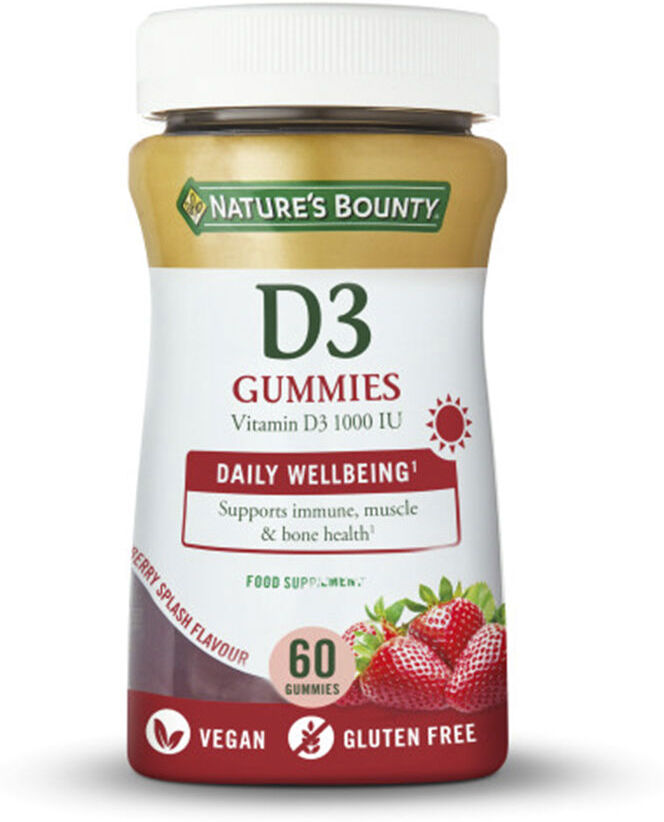 Nature's Bounty Vitamin D3 1000 Iu 60 gummies