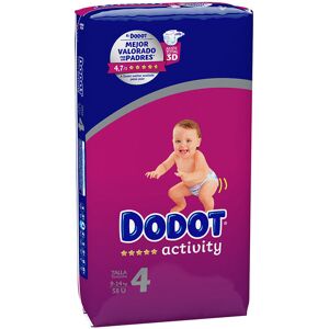 Dodot Activity size 4 nappies 9-14 kg 58 u