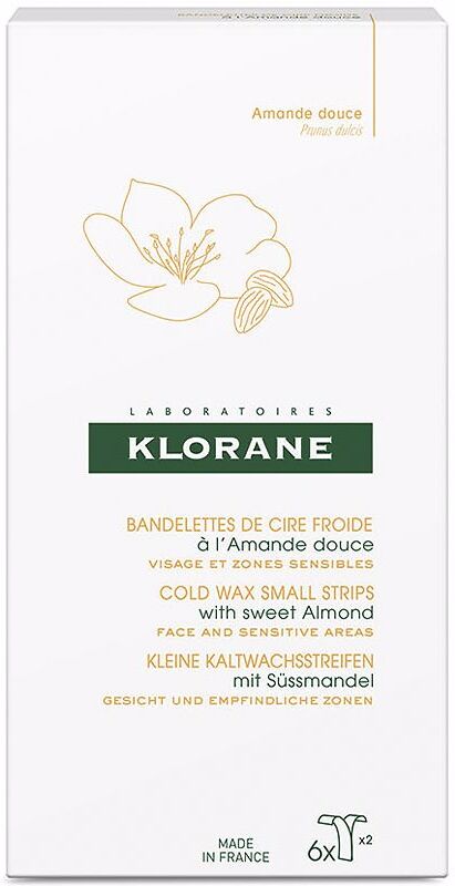 Klorane Cold Wax Small Strips with sweet almond 6 pz