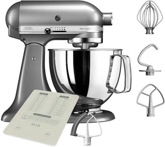 KitchenAid Artisan Mixer 125 Contour Silver with FREE Gifts