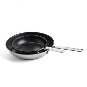 KitchenAid Stainless Steel Ceramic Non-Stick 20cm & 28cm Frying Pan Set