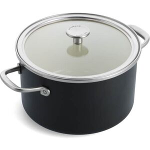 KitchenAid Steel Core Enamel Matte Black 24cm Casserole