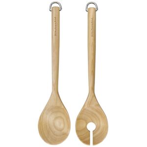 KitchenAid Birchwood Salad Servers, Fork and Spoon