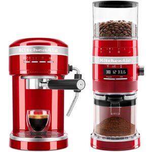 KitchenAid Artisan Semi-Auto Espresso Machine & Burr Grinder Set Candy Apple