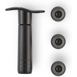 Le Creuset WA-137 Wine Pump and 3 Stoppers Black