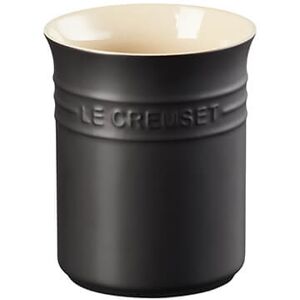 Le Creuset Satin Black Stoneware Small Utensil Pot