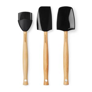 Le Creuset Black Onyx 3-Piece Spatula Set