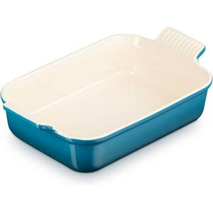 Le Creuset Deep Teal Stoneware Medium 26cm Heritage Rectangular Dish