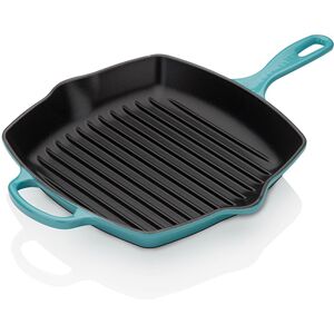 Le Creuset Signature Teal Cast Iron 26cm Square Grillit