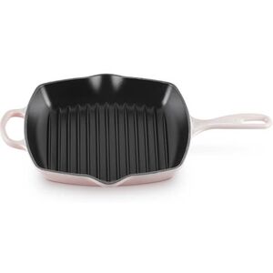 Le Creuset Signature Shell Pink Cast Iron 26cm Square Grillit