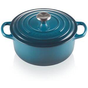 Le Creuset Signature Deep Teal Cast Iron 24cm Round Casserole