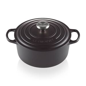 Le Creuset Signature Satin Black Cast Iron 28cm Round Casserole