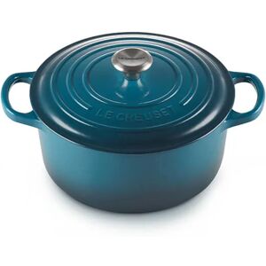 Le Creuset Signature Deep Teal Cast Iron 28cm Round Casserole