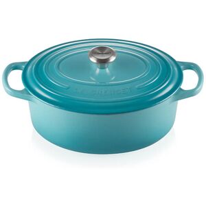 Le Creuset Signature Teal Cast Iron 27cm Oval Casserole