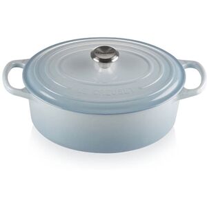 Le Creuset Signature Coastal Blue Cast Iron 27cm Oval Casserole