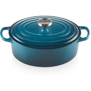 Le Creuset Signature Deep Teal Cast Iron 27cm Oval Casserole