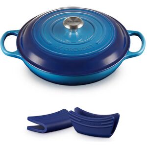 Le Creuset Signature Azure Cast Iron 30cm Shallow Casserole