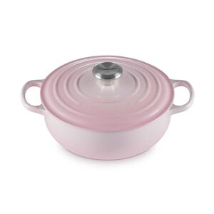 Le Creuset Signature Shell Pink 24cm Round Sauteuse