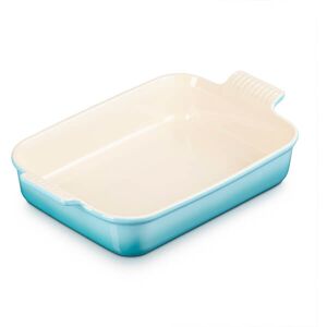 Le Creuset Teal Stoneware Large 32cm Heritage Rectangular Dish