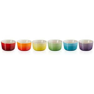 Le Creuset Rainbow Set of 6 Mini Ramekins