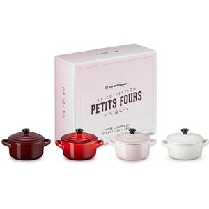 Le Creuset La Petits Fours Collection Set of 4 Petite Round Casseroles