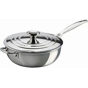 Le Creuset Signature Stainless Steel Non-Stick 24cm Chefs Pan With Lid