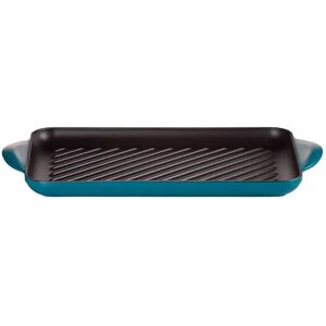 Le Creuset Deep Teal Cast Iron 32cm Rectangular Grill