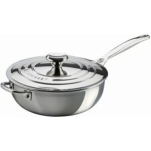 Le Creuset Signature Stainless Steel Non-Stick 24cm Chefs Pan With Lid