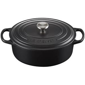 Le Creuset Signature Satin Black Cast Iron 29cm Oval Casserole