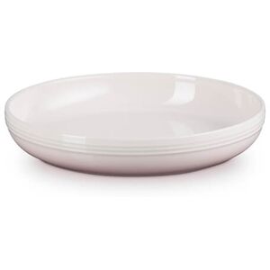 Le Creuset Shell Pink Stoneware Coupe Collection 22cm Pasta Bowl