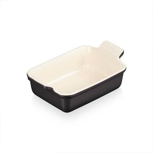 Le Creuset Matte Black Stoneware Small 19cm Heritage Rectangular Dish