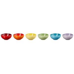 Le Creuset Rainbow Set of 6 Pinch Bowls