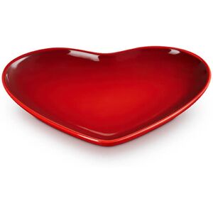 Le Creuset Cerise Stoneware 23cm Heart Plate