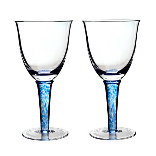 Denby Imperial Blue White Wine Glass Pack Of 2