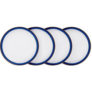 Denby Imperial Blue 4 Piece Dinner Plate Set