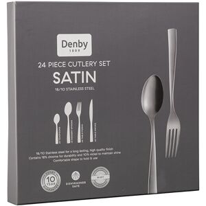 Denby Satin 24 Piece Cutlery Set