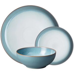 Denby Azure Haze 12 Piece Coupe Tableware Set