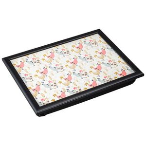 Denby Hens Lap Tray With Black Edge