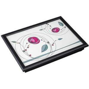 Denby Tiffany Rose Double Lap Tray With Black Edge