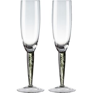 Denby Jet Set Of 2 Champagne Flutes