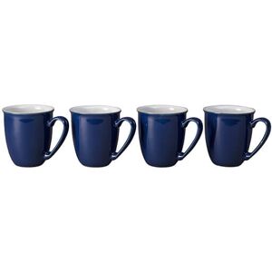 Denby Elements Dark Blue Set Of 4 Coffee Mugs