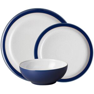 Denby Elements Dark Blue 12 Piece Tableware Set