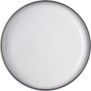 Denby Studio Grey White Medium Coupe Plate