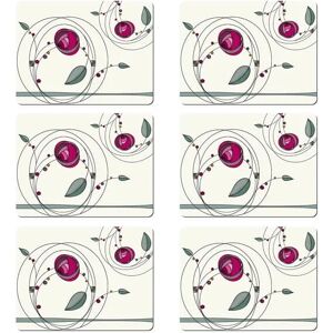 Denby Set Of 6 Tiffany Rose Double Placemats